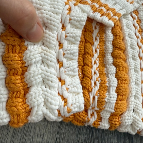 Maje Gold And White Sweater Size S - Picture 6 of 8